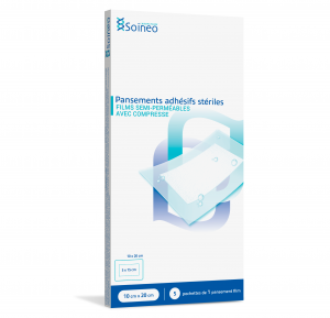 adhésif PU stérile 10cm x 20cm boite de 5