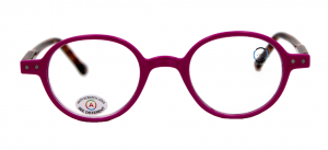 E Lunettes +1.00 rose/marron