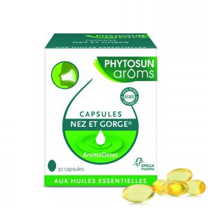 Aromadoses nez et gorge Boite de 30 capsules molles