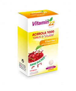 Acérola 1000 vitamine C naturelle Boite de 24 comprimés