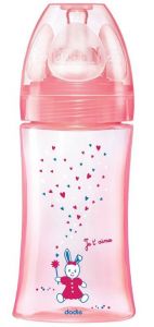 Initiation+ anti-colique 270ml rose Licorne 0-6 mois tétine ronde 3 vitesses débit 2