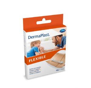 Flexible pansements adhésifs tissés élastiques 6x10cm boite de 10