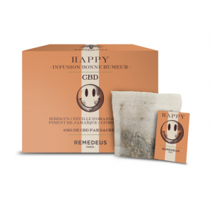 Happy infusion bonne humeur sachets 5mg de CBD Boite de 10
