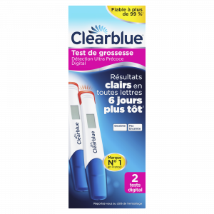 Boite de 2 Test de grossesse détection ultra précoce digital