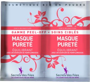 Masque BIO peel-off pureté équilibrant 2 sachets de 8g