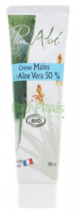 Crème mains bio Aloé véra 50% 100ml