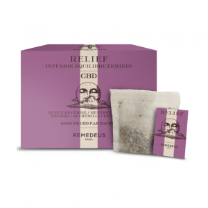 Relief infusion équilibre féminin sachets 50mg de CBD Boite de 10