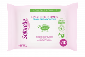 Lingettes intimes pocket biodégradables sachet de 10